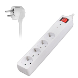 Πολύπριζο SONORA SPSW401 4 θέσεων με προστασία υπέρτασης & διακόπτη ON/OFF 1,5m