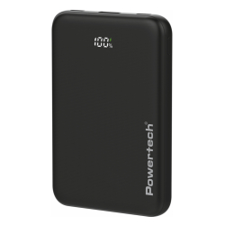 POWERTECH POWER BANK PT-1502 ΜΕ ΟΘΟΝΗ, 10000mAh, 22.5W, ΜΑΥΡΟ