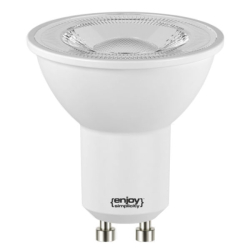 Λάμπα LED GU10 O50mm 4.5W 230V 6500k ψυχρό λευκό φως 450lm δέσμης 110° 15000h ντιμαριζόμενη