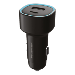 Φορτιστής Αυτοκινήτου POWERTECH PT-1539 USB & USB-C 85W PD Μαύρο