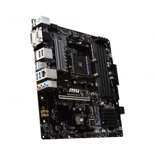 Μητρική MSI B450M PRO-VDH V2 Socket AM4 M-ATX 4xD4 2666 SATA 3 USB 3.1