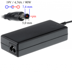 Τροφοδοτικό για laptop HP 19V/4.74A 90W με βύσμα 7.4x5mm + pin AKYGA