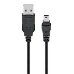 GOOBAY καλώδιο USB σε USB Mini 45740 480Mbps 1m μαύρο