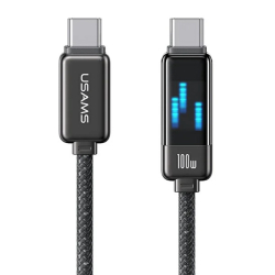 USAMS καλώδιο USB-C SJ744 100W 480Mbps 1.2m μαύρο