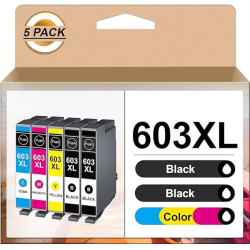 ΜΕΛΑΝΙ EPSON T603 XL MULTIPACK 5τμχ (2BK/C/M/Y) ΣΥΜΒΑΤΟ