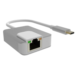 Προσαρμογέας Powertech PTH-056 USB-C σε Gigabit Ethernet LAN RTL8153B + FL7102 65W PD ασημί