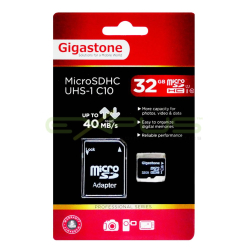 Κάρτα Μνήμης Gigastone MicroSDHC UHS-1 32GB C10 Professional Series με SD Αντάπτορα