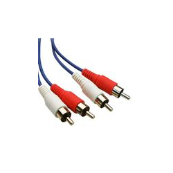 Powertech Καλώδιο 2 x RCA Male / 2 x RCA Male 5m