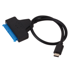 Προσαρμογέας Type C σε 22 pin SATA 6Gbps μαύρο