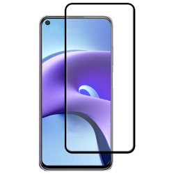 Tempered Glass 5D full glue για Xiaomi Redmi Note 9 5G / Note 9T 5G Μαύρο