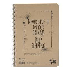 Τετράδιο GLOBUS kraft Α4 2 θέματα 60φύλλων