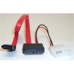 Καλώδιο slim sata 6pin + 7pin/ 4pin+7pin 0.50 + 0.15M LANCOM C410-11-0.5