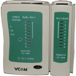 VCOM multi network tester για καλώδια RJ11,RJ12,RJ45 - NT101