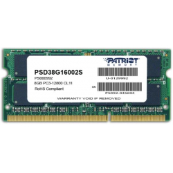Μνήμη RAM PATRIOT SIGNATURE 8GB SO-DIMM DDR3 PC3-12800 1600MHZ