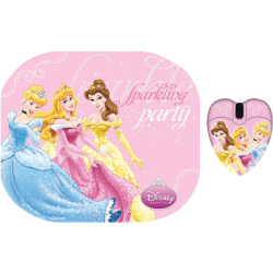 Ποντίκι ενσύρματο mini & Mousepad Disney Princess