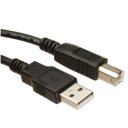 Καλώδιο USB 2.0 Α αρσ. σε Β αρσ. BLACK 5M
