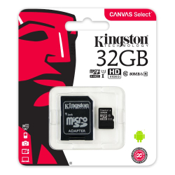 Κάρτα Μνήμης Kingston Micro SDHC 32GB Class 10 U1 + Adapter