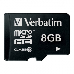 Κάρτα Μνήμης Verbatim 8GB micro SDHC C10 U1