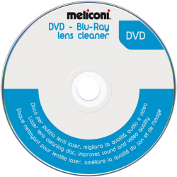Δίσκος καθαρισμού κεφαλής lazer Blue-ray, DVD Meliconi