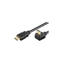Καλώδιο HDMI (Μ) 19pin 1,4V(CCS) με Ethernet - 1.5Μ - Με γωνία 90 μοίρες (UP)-Power Tech