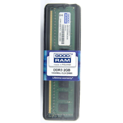 Μνήμη RAM 2GB DDR3 PC3-10600 1333MHz CL9 GOODRAM