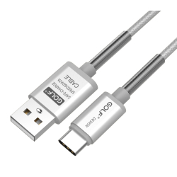 Καλώδιο USB 2.0 σε Type C Fast Charging 2.4A ενισχυμένο 1m