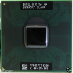Intel Core 2 Duo Mobile Processor T8300 3M Cache 2.40GHz 800MHz FSB Refurbished
