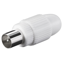 GOOBAY βύσμα coaxial 11500 αρσενικό λευκό 1τμχ