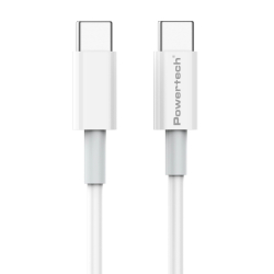Καλώδιο USB Type-C PTR-0108 65W PD 1m Λευκό