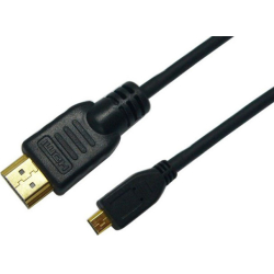 Καλώδιο hdmi high speed with ethernet 1,4v 19pin / Micro hdmi d type , GOLD - 3M-VCOM CG588-3