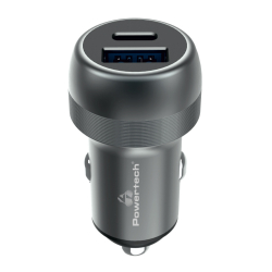 Φορτιστής Αυτοκινήτου PT-1148 USB & USB-C 89W PD & QC γκρι