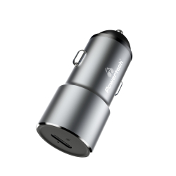 Φορτιστής Αυτοκινήτου PT-924 1x USB 1x Type-C 3A Γκρι