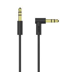 Καλώδιο jack 3.5mm AC-053 stereo 3pin 90° 1.5m Μαύρο YISON