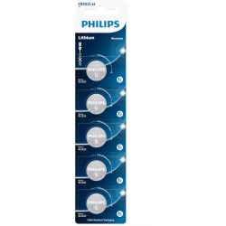 PHILIPS Μπαταρία λιθίου CR2025 3v 160mAh 5τμχ