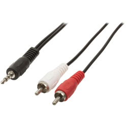 Καλώδιο 3.5mm (Α) - 2x RCA (Α) 0.5m