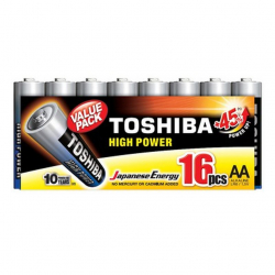 Μπαταρίες TOSHIBA αλκαλικές LR6GCP MP-16 AA LR06 1.5V 16τμχ