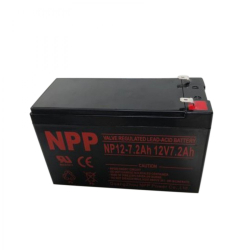 Μπαταρία Μολύβδου 12v 7.2AH T2 6.35mm NPP Power (UPS)