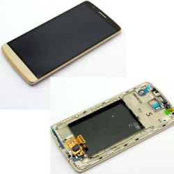 LG G3 D855 Replacement LCD Touch Screen Assembly With Frame - Gold - Original