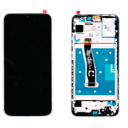 Οθονη Για Huawei P Smart 2019 / 2020 Με Τζαμι και Frame Μαυρο Refurbished OR