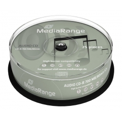 MediaRange Audio CD-R 52x 700MB/80min Cakebox 25pcs