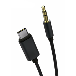 Καλώδιο USB Type-C σε jack 3.5mm 1m Μαύρο