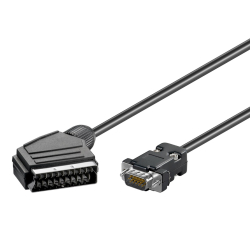 Καλώδιο GOOBAY 50071 SCART σε VGA 2m μαύρο