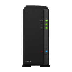 Synology DS118 1BAY NAS / Realtek RTD1296 quad-core 1.4GHz / 1GB DDR4