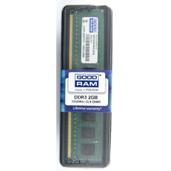Μνήμη RAM 2GB DDR3 PC3-10600 1333MHz CL9 GOODRAM