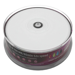 MR CD-R 52x 700MB/80min Cakebox 25pcs Inject FF Printable