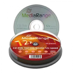 MediaRange MR235 CD-RW 12x cakebox 10pcs