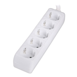 POWERTECH πολύπριζο PT-869 5x schuko 16A 1.5m λευκό