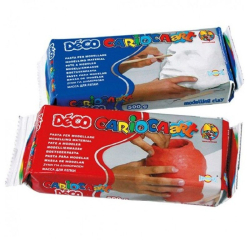 ΠΗΛΟΣ CARIOCA DECO 500GR ΛΕΥΚΟΣ