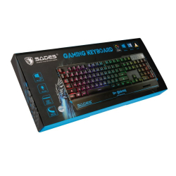 Πληκτρολόγιο ενσύρματο SADES Neo Blademail RGB Backlit Gaming