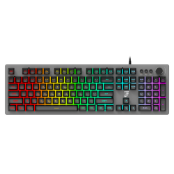 Ενσύρματο gaming πληκτρολόγιο ROAR RR-0007 RGB ασημί